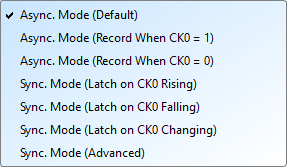 Asynchronous Mode / Synchronous Mode