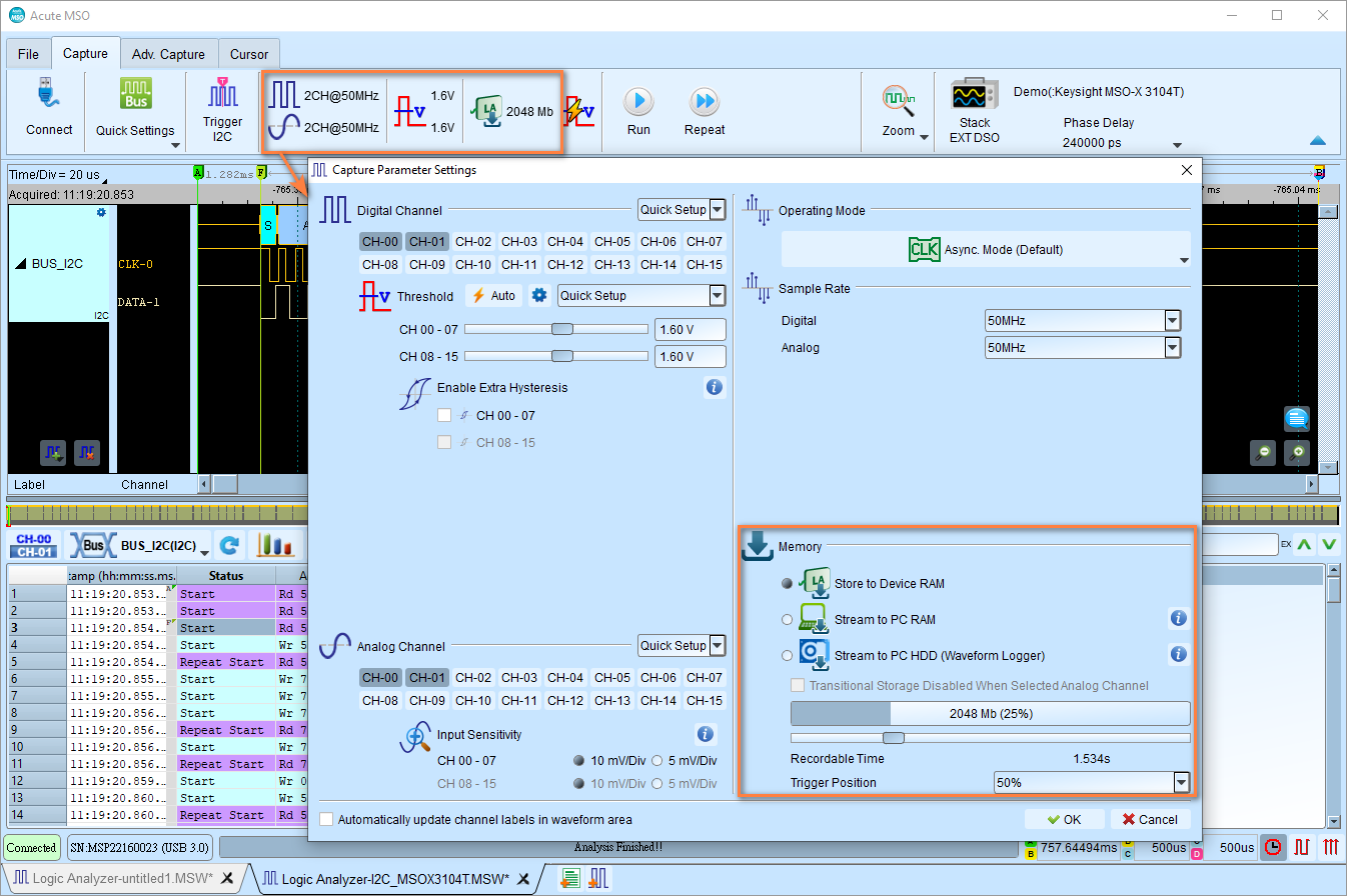 Memory Modes