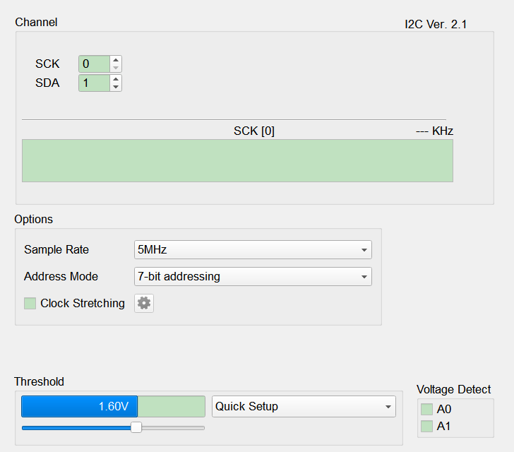 I2C Settings