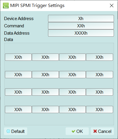 MIPI SPMI Trigger Settings