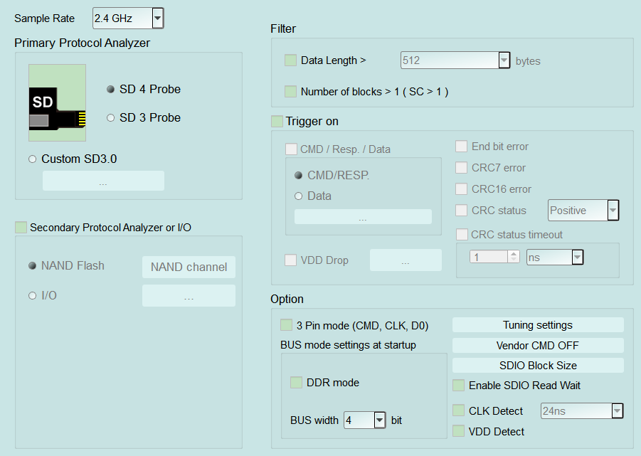 SD 3.0 Settings