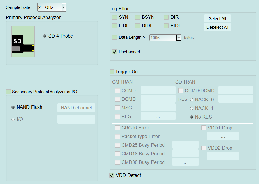 SD 4.0 (UHS-II) Settings