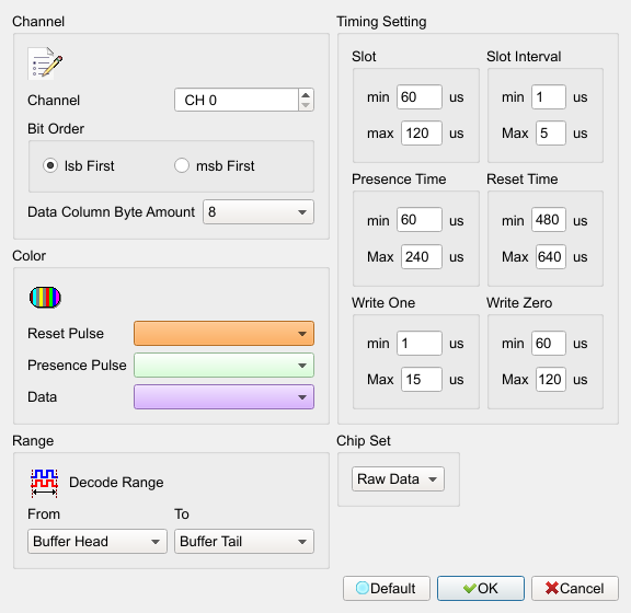 Decode Settings