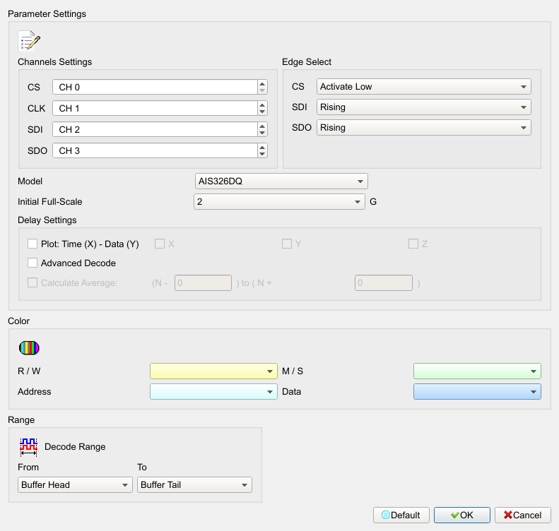 Decode Settings