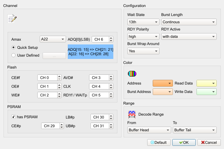 Decode Settings