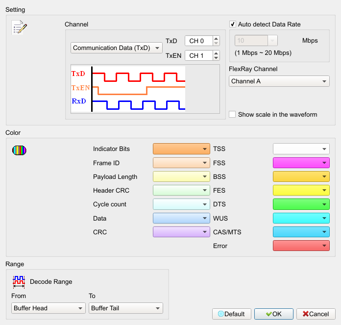 Decode Settings