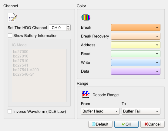 Decode Settings