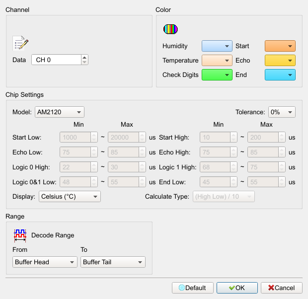Decode Settings