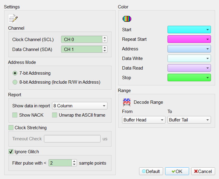 Decode Settings