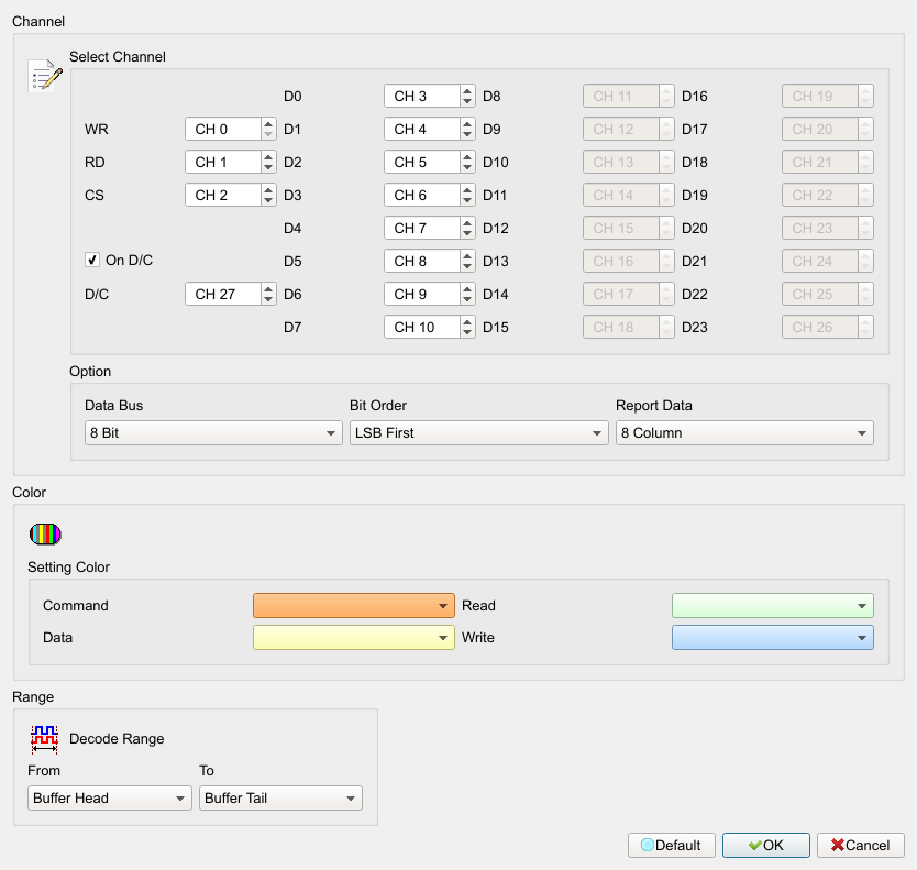 Decode Settings