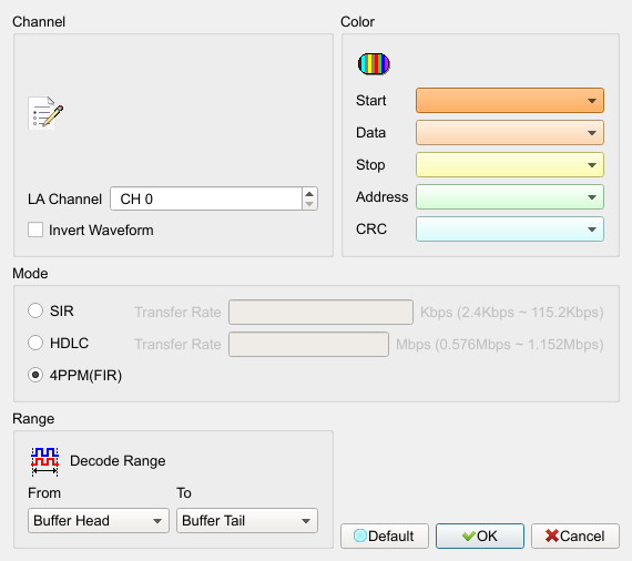 Decode Settings