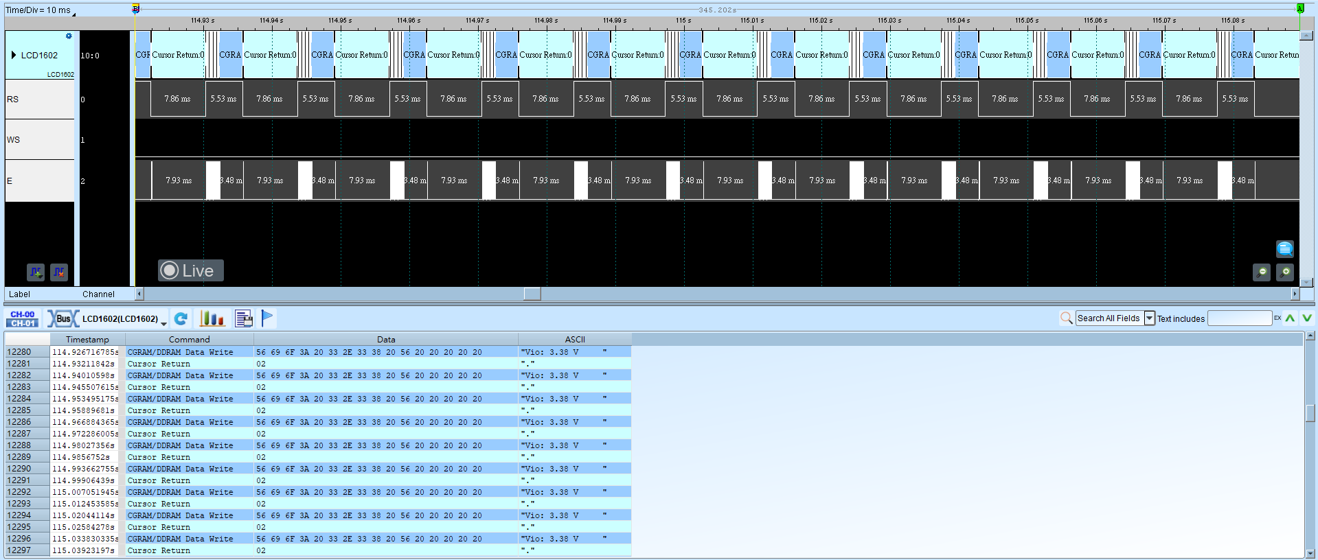 LCD1602 Result