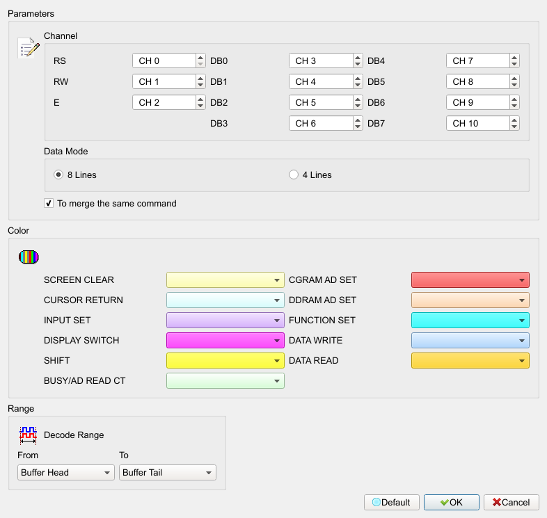 Decode Settings