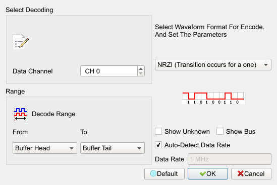 Decode Settings