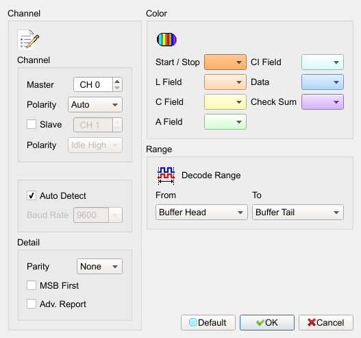 Decode Settings