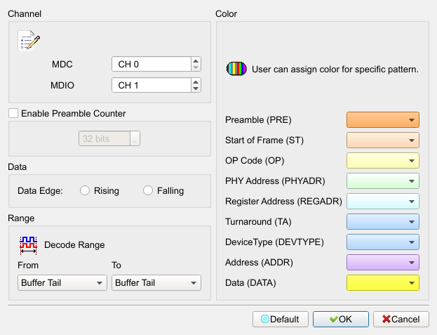 Decode Settings
