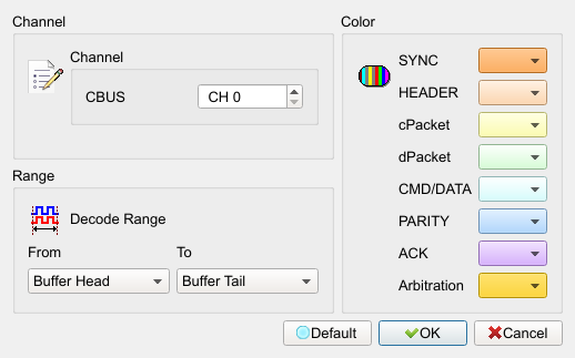 Decode Settings