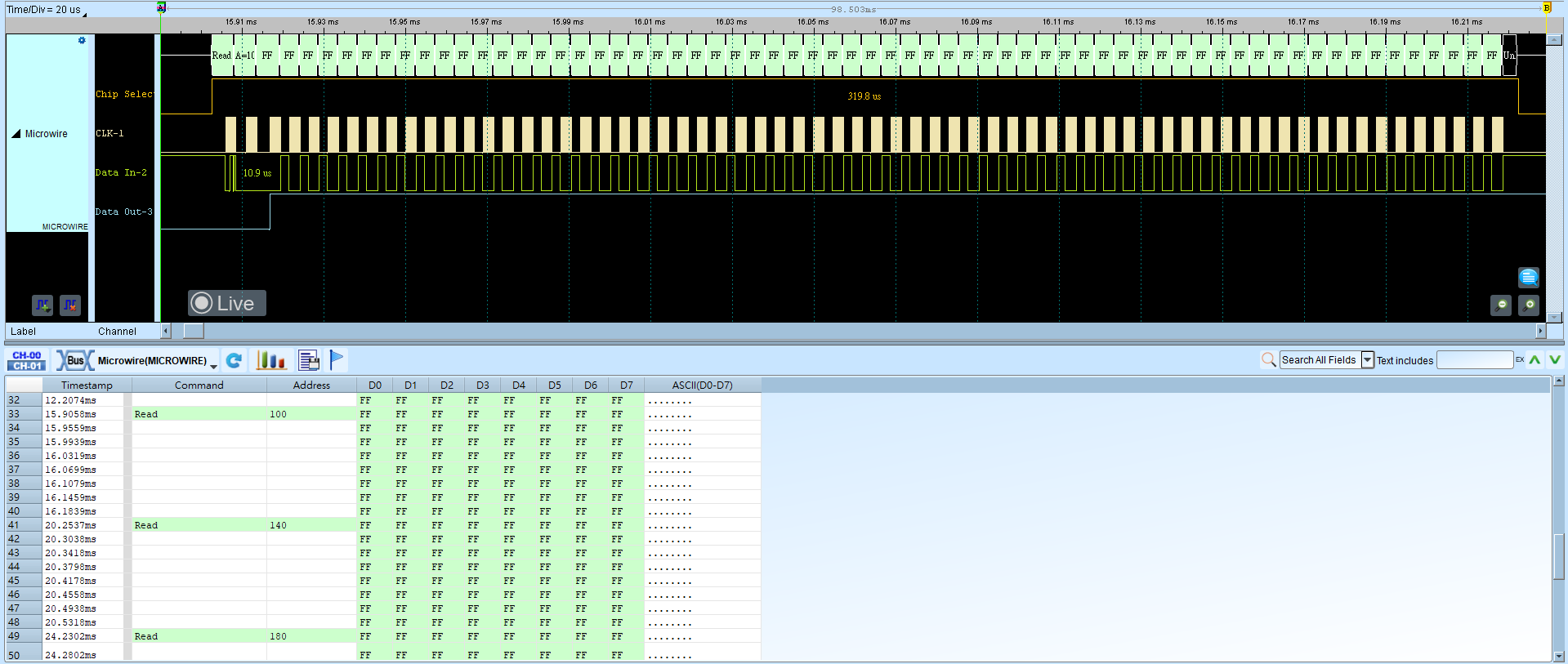 MICROWIRE Read