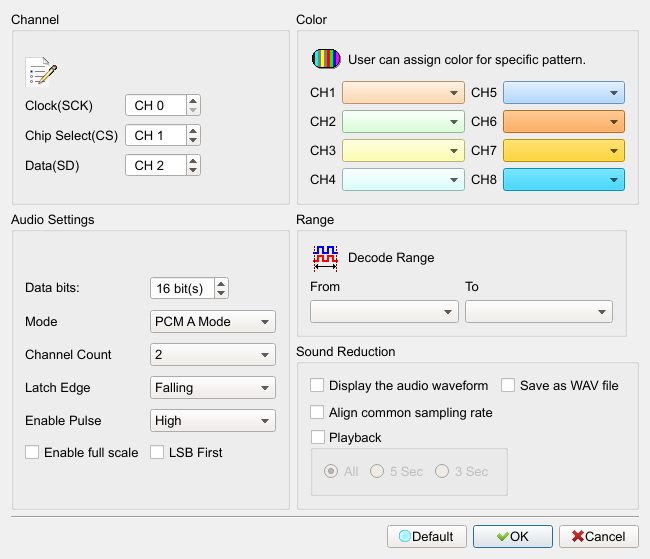 Decode Settings