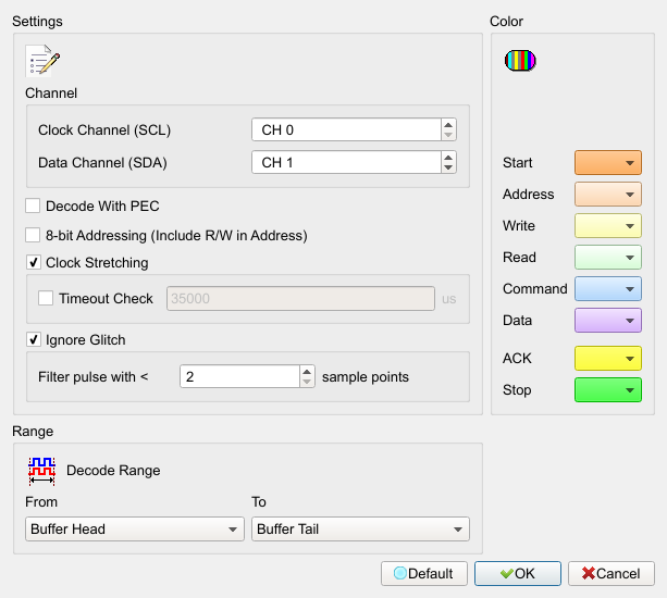 Decode Settings