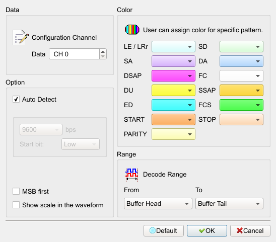 Decode Settings