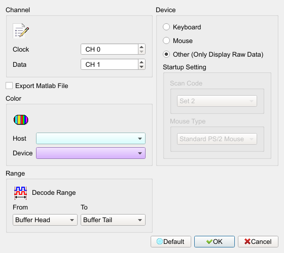 Decode Settings