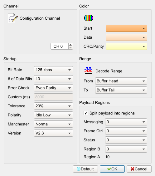 Decode Settings