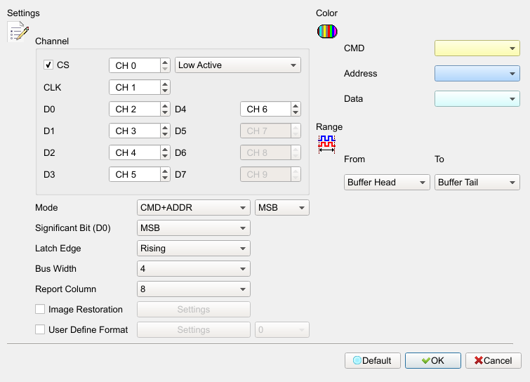 Decode Settings