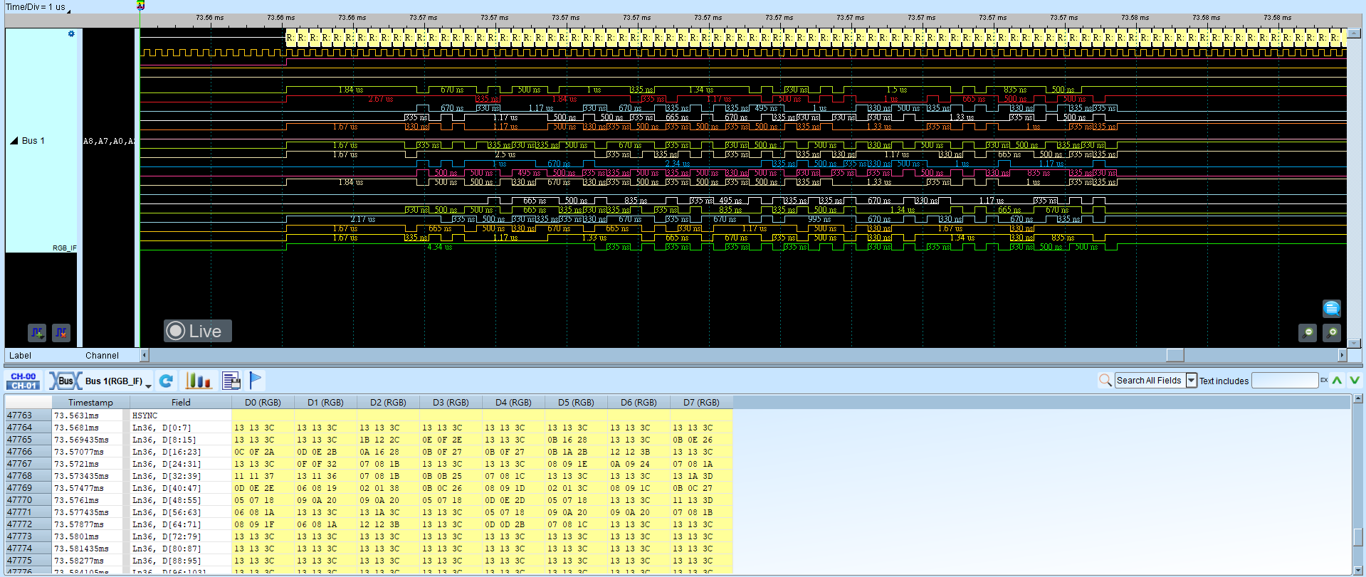 RGB Interface Result