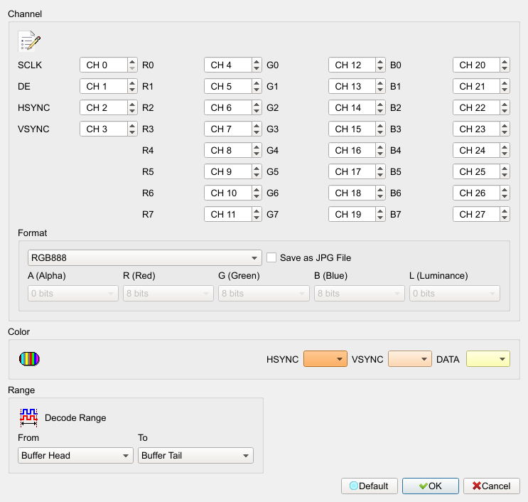 Decode Settings