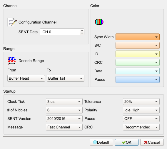 Decode Settings