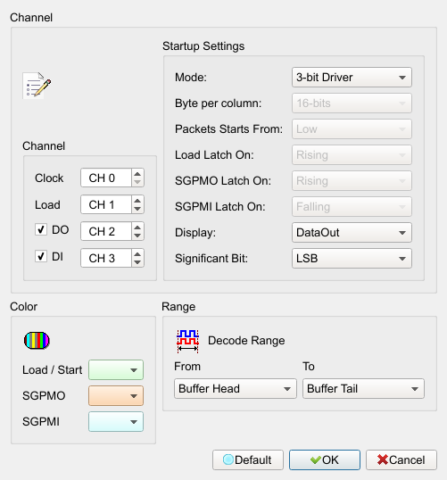 Decode Settings