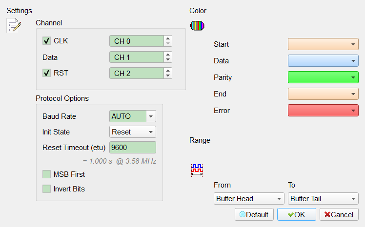 Decode Settings