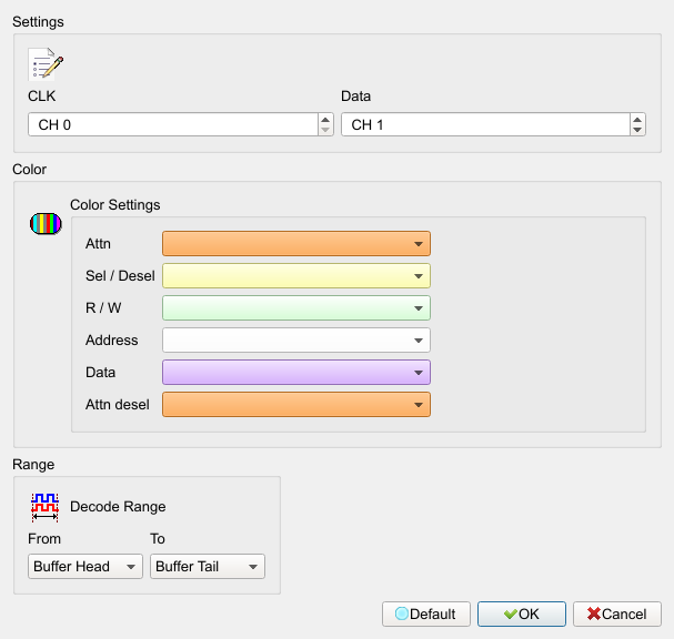 Decode Settings