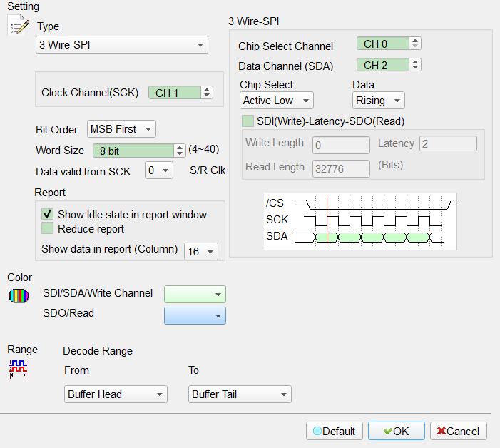 Decode Settings