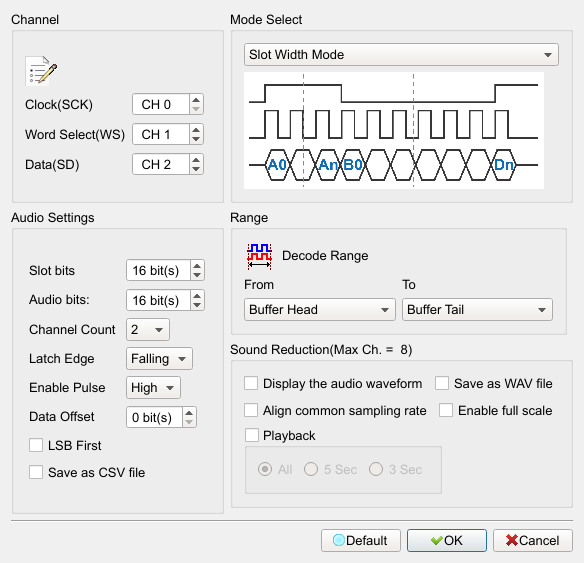 Decode Settings