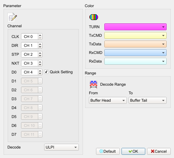 Decode Settings
