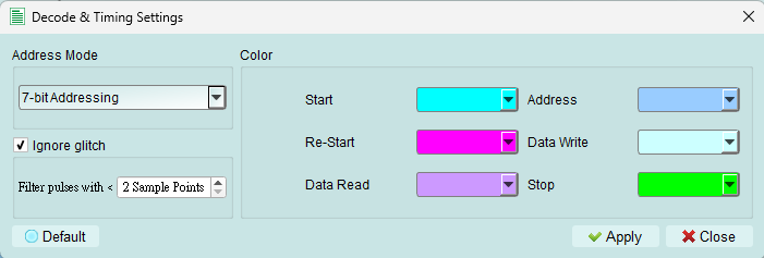 Decode Settings
