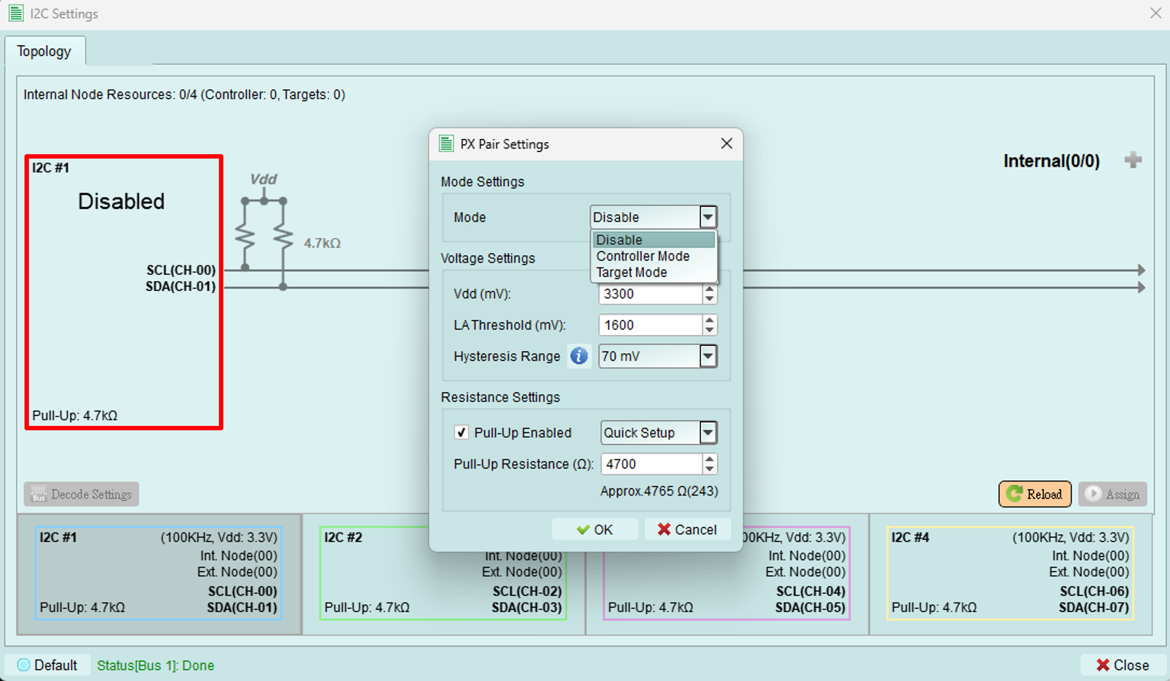 PX Pair Settings