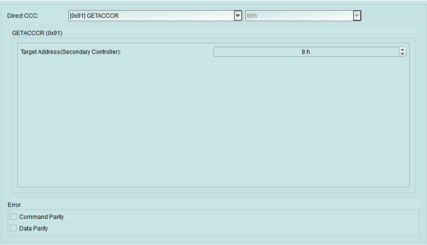 Direct CCC - GETACCCR