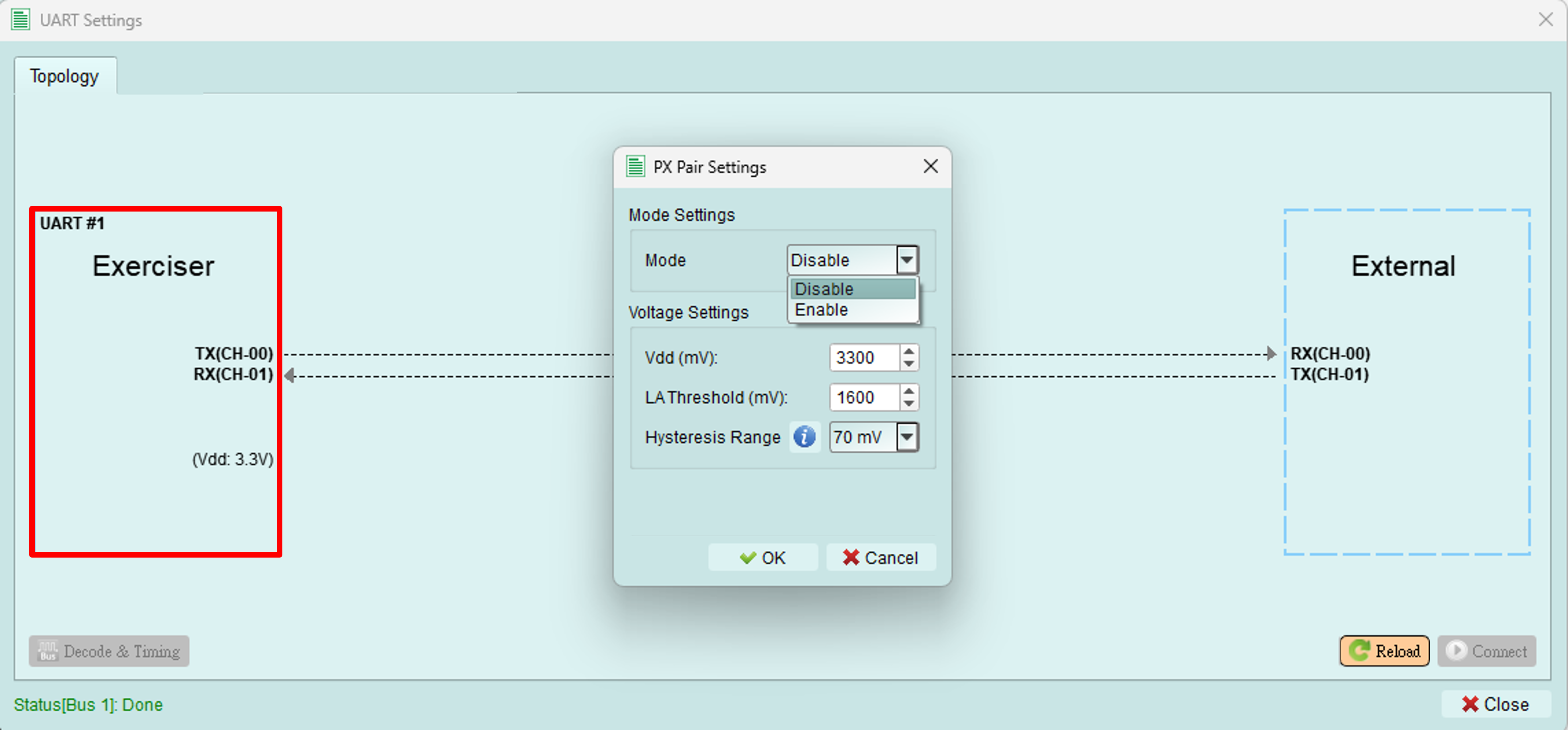 Px Pair Settings