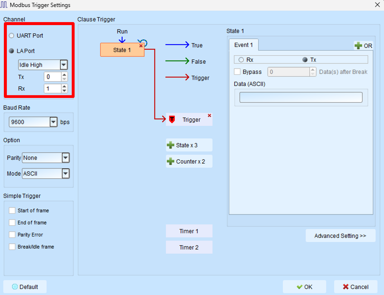 Modbus Trigger TravelBus
