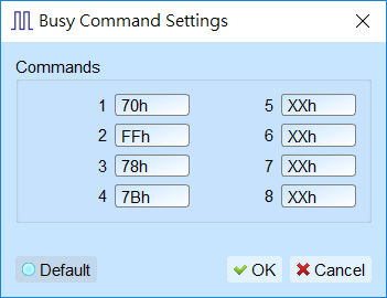 Commands during busy