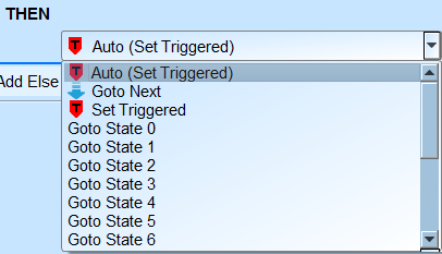 THEN Branch control-flow selector for an IF Clause