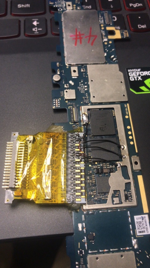 eMMC solution — Probe and test object connection