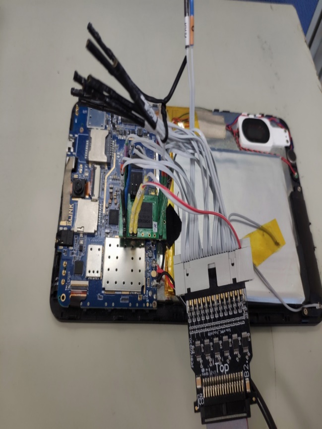 eMMC solution — Probe and test object connection