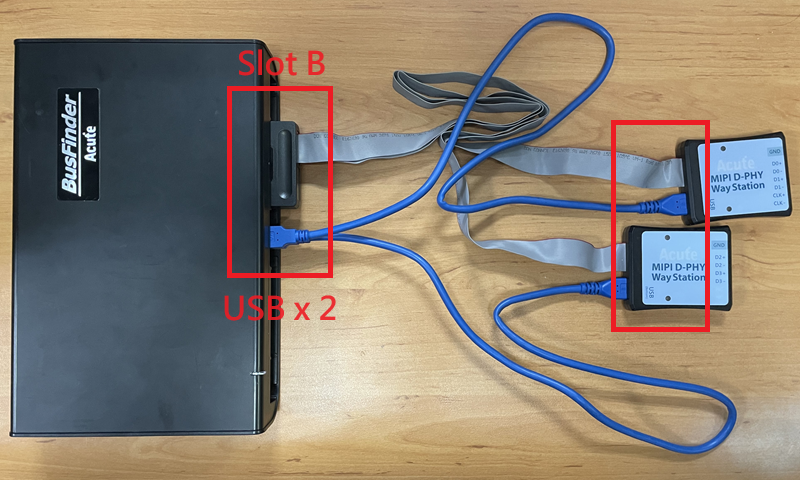 MIPI D-PHY solution — How to connect the probes with the BusFinder?