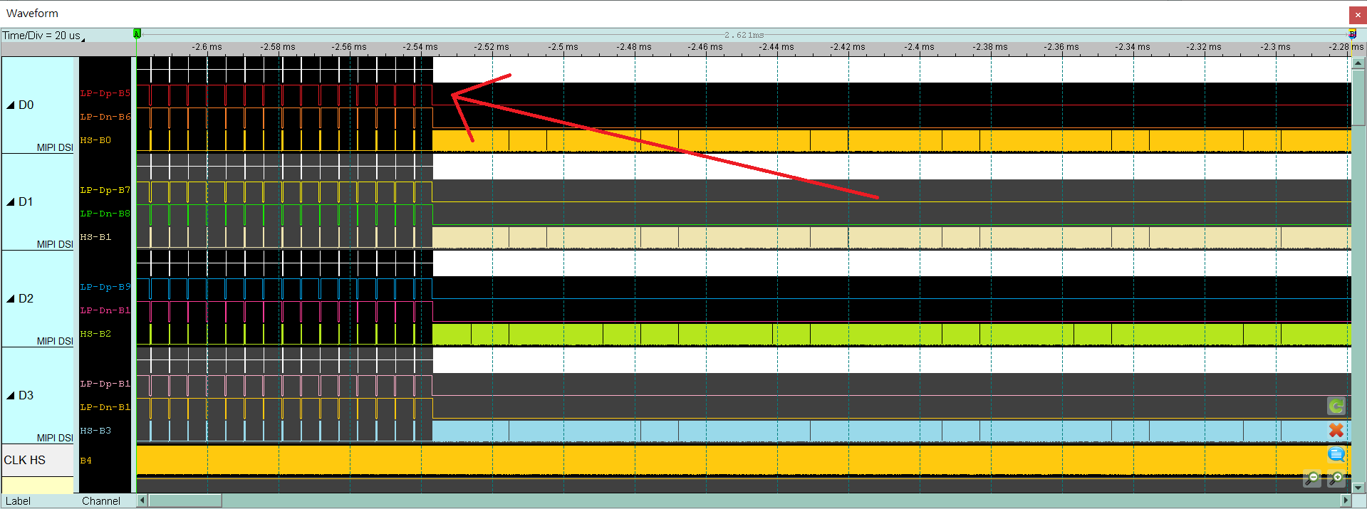 MIPI D-PHY solution — Appendix 3: Unable to Measure / Only Measure the LP Mode Signal / Too Many Errors Solution