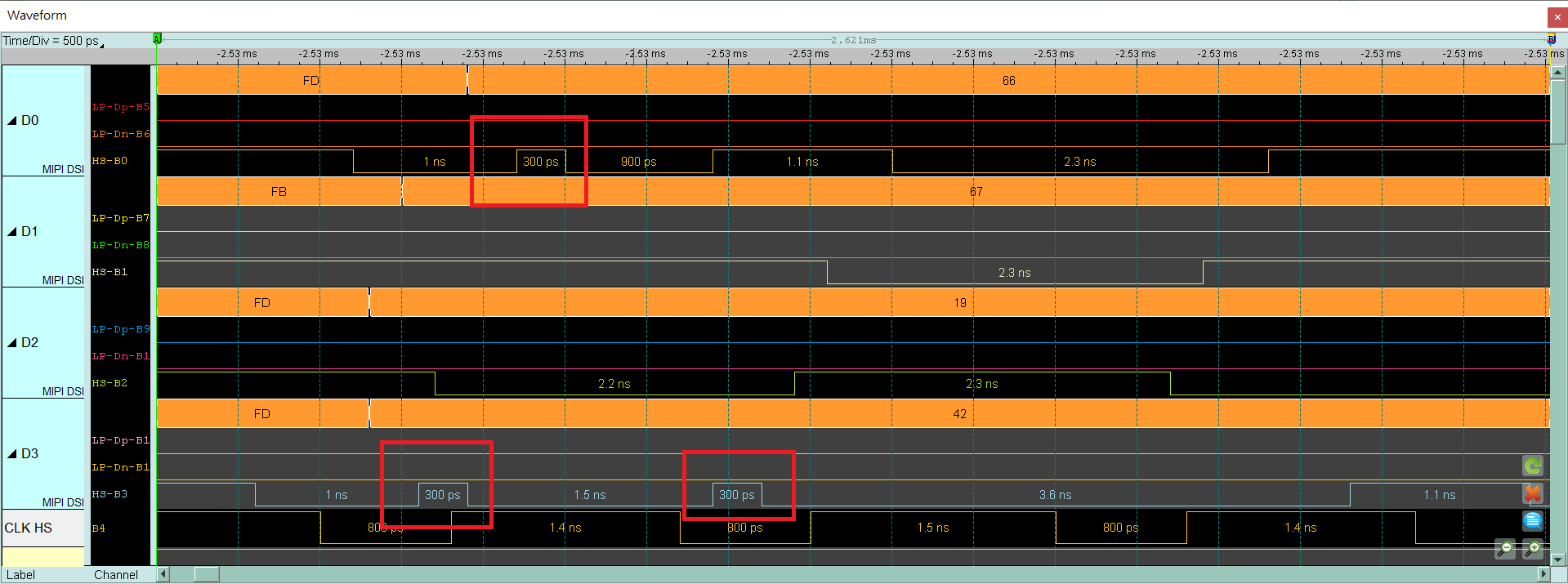MIPI D-PHY solution — Appendix 3: Unable to Measure / Only Measure the LP Mode Signal / Too Many Errors Solution