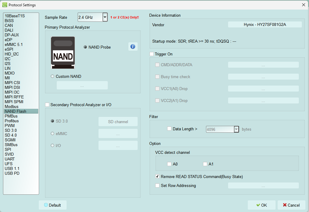 NAND Flash solution — Feature